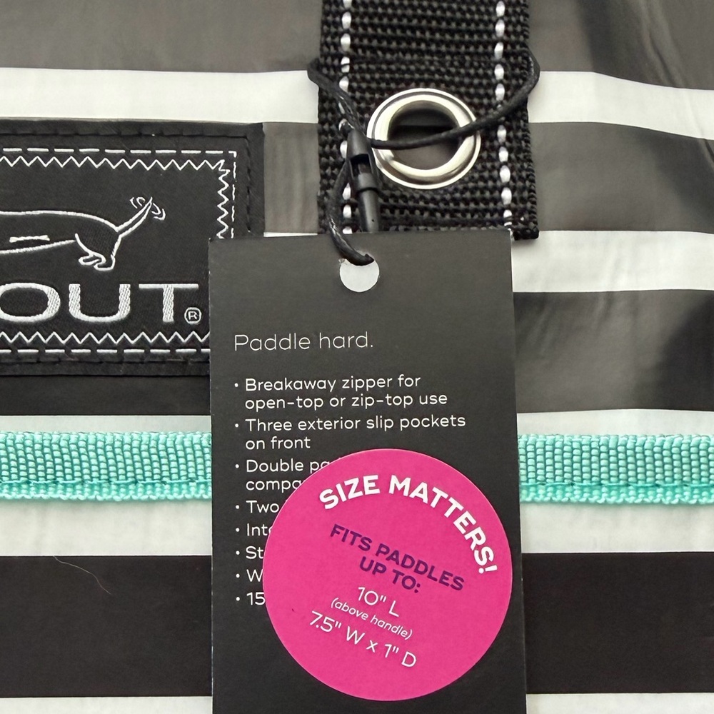 Scout Medium Striped Pickle Pack | Fleetwood Black Pattern | Pickle Ball Bag - Picture 7 of 7